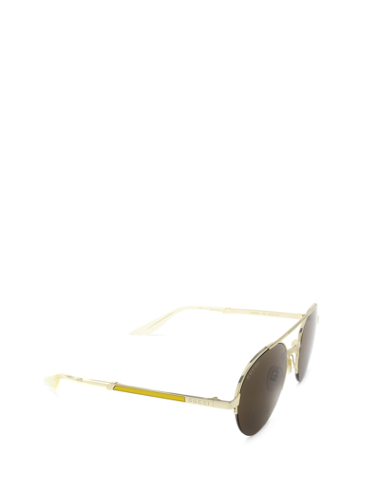 Shop Gucci Gg0984s Gold Sunglasses