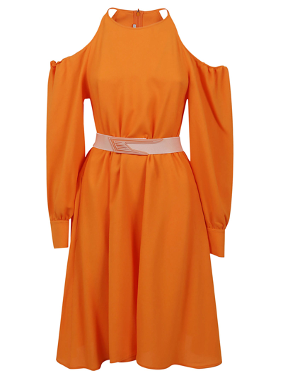 Shop Stella Mccartney Dress In Bright Orange