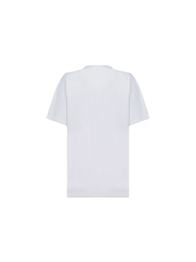 Shop Balenciaga T-shirt In White/bubblegum