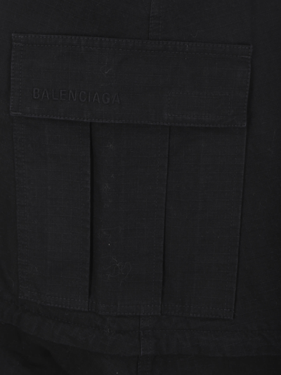Shop Balenciaga Maxi Cargo Skirt In Black