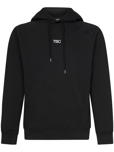 14 Bros Logo Embroidery Hoodie In Black