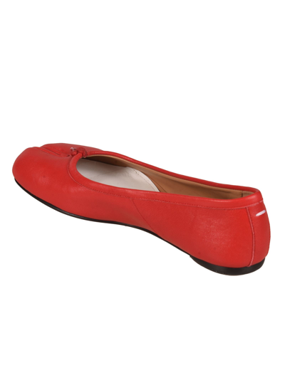 Shop Maison Margiela Cleft Toe Ballerinas In Red