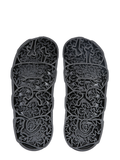 Shop Gcds Rubber Sandals In Nero