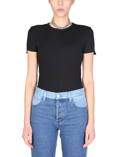 Shop Helmut Lang Luxe Pima T-shirt In Nero