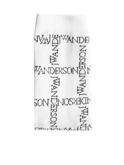 Shop Jw Anderson Socks In White Black