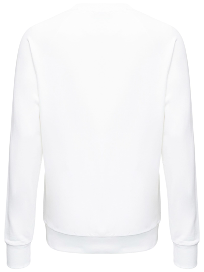 Shop Ami Alexandre Mattiussi White Cotton Sweatshirt In Bianco