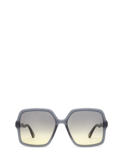 Shop Chloé Eyewear Ch0086s Blue Sunglasses