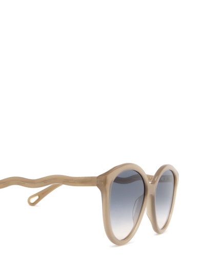 Shop Chloé Ch0087s Nude Sunglasses