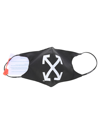 Shop Off-white Arrows Face Mask In Black