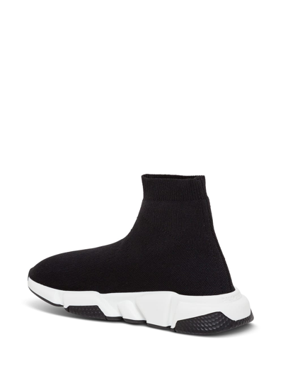 Shop Balenciaga Speed Sneakers With Logo In Black