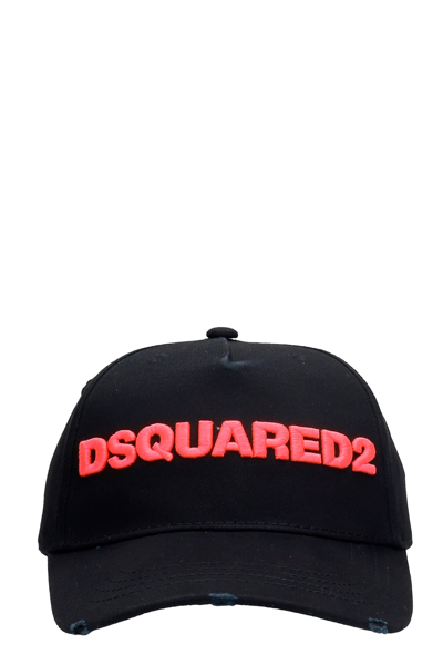 Shop Dsquared2 Hats In Black Cotton