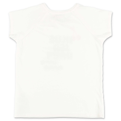 Shop Bonpoint T-shirt Bianca In Jersey Di Cotone In Bianco