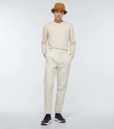 Loro Piana Week_end Walk Evo Wind Suede Sneakers In Blue
