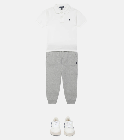 Polo Ralph Lauren Logo Cotton-blend Sweatpants In Dark Sport Heather
