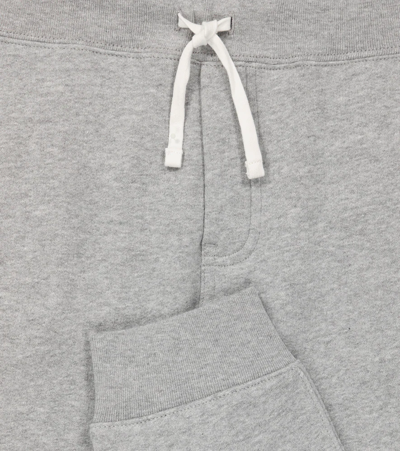 Polo Ralph Lauren Logo Cotton-blend Sweatpants In Dark Sport Heather