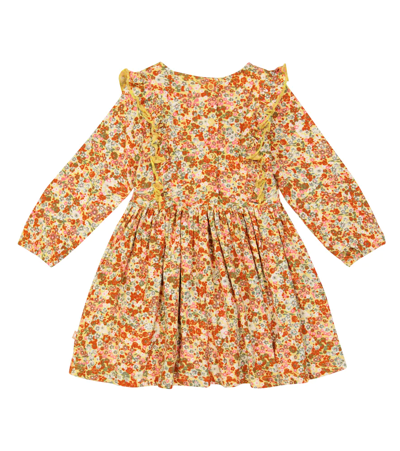 Shop Molo Baby Floral Cotton-blend Dress In Meadow Baby