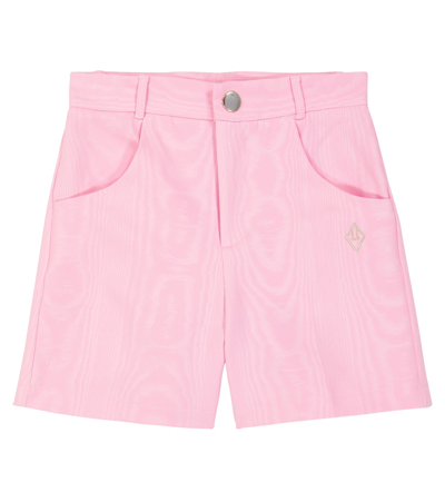 The Animals Observatory Kids Pink Logo Moare Pig Trousers In Pink