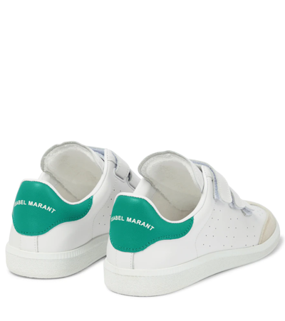 Shop Isabel Marant Beth Leather Sneakers In Green