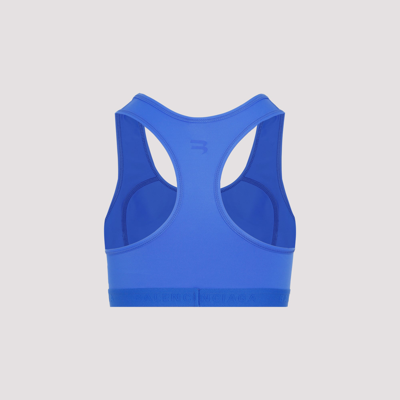 Shop Balenciaga Sporty Bra Underwear In Blue