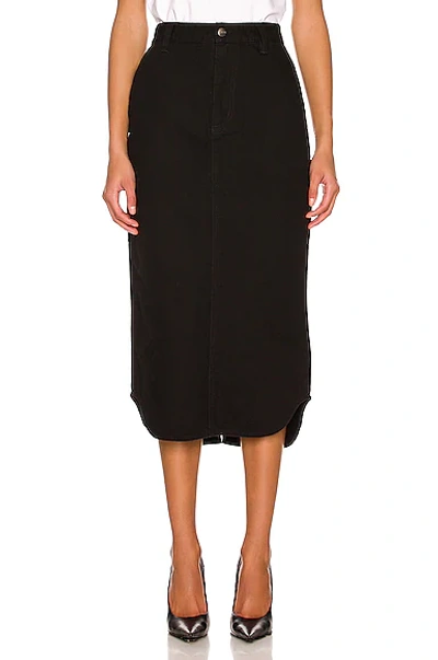 Shop Wardrobe.nyc X Carhartt Wip Skirt Midi In Black