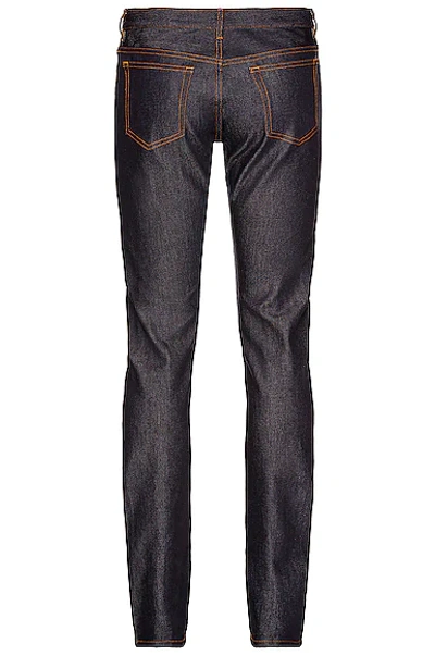 Apc Black Petite New Standard Jeans In Indigo