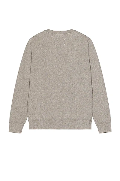 Shop Maison Margiela Sweatshirt In Grey Melange
