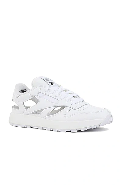 Shop Maison Margiela X Reebok Décortiqué Classic Leather Sneaker In White