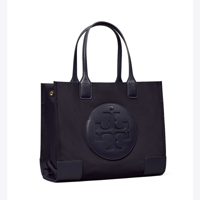 Shop Tory Burch Small Ella Tote Bag In Tory Navy