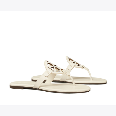 Shop Tory Burch Miller Soft Sandal In New Ivory