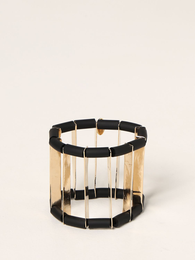Shop Liviana Conti Bracelet With Logo In 黑色