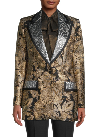 Shop Dolce & Gabbana Women's Silk-blend Jacquard Dinner Jacket