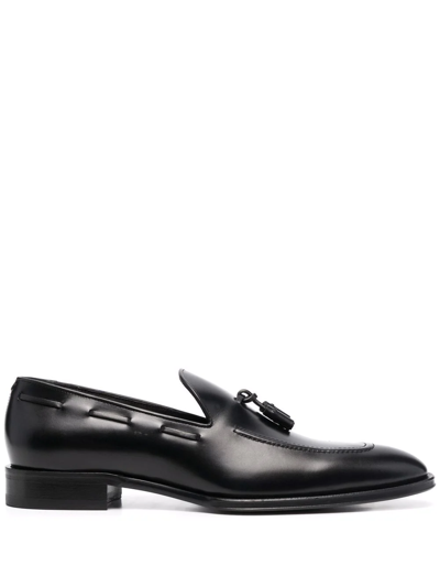 Shop Dsquared2 Tassel-detail Leather Loafers In Black