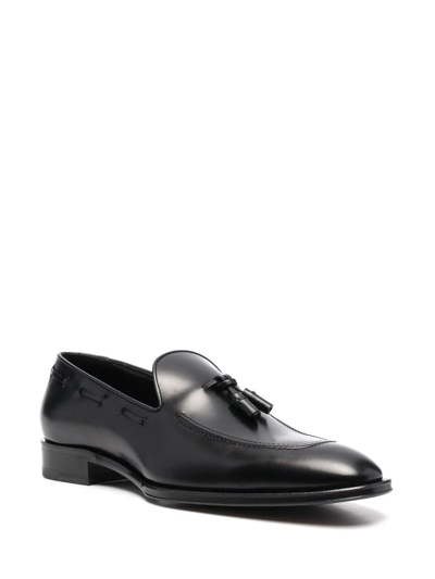 Shop Dsquared2 Tassel-detail Leather Loafers In Black