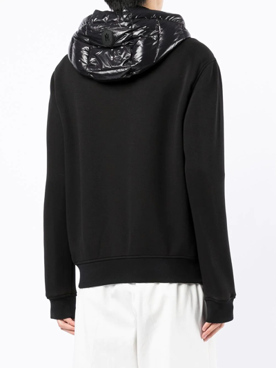 Mackage Hooded Quilted-panel Jacket In Black