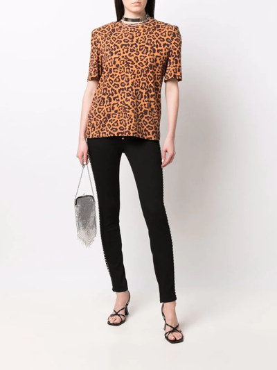 Philipp Plein Crystal Super High-waist Skinny Jeans In Black