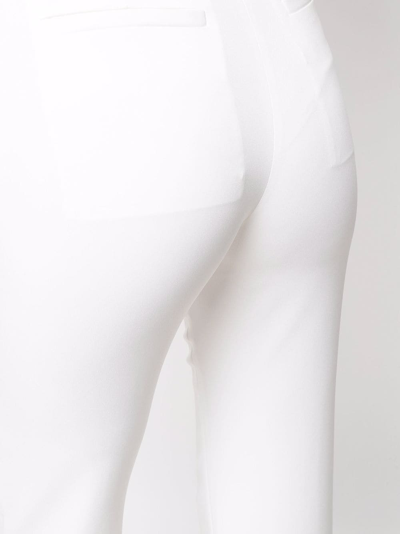Philipp Plein Cady High-waist Trousers In White