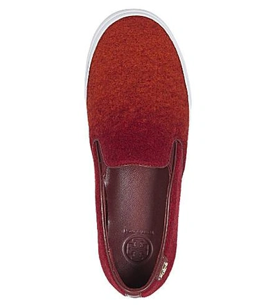 Shop Tory Burch Stardust Slip On Trainers In Red Comb