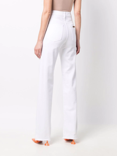 Philipp Plein Straight-leg Denim Jeans In White