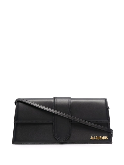 Shop Jacquemus Le Bambino Long Shoulder Bag In Black