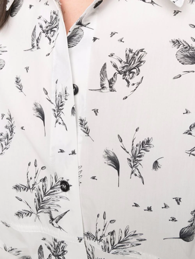 Woolrich Sketch-style Print Shirt In White