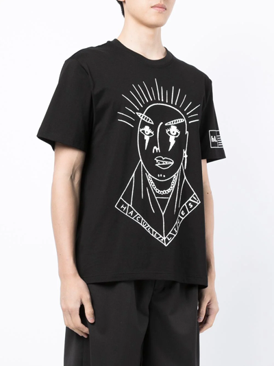 Shop Haculla Sketch-style Print T-shirt In Black