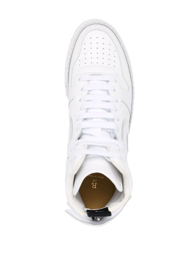 R13 Chunky Leather Sneakers In White