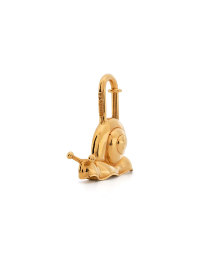 Pre-owned Hermes 1995  Snail Motif Cadena Charm In Gold