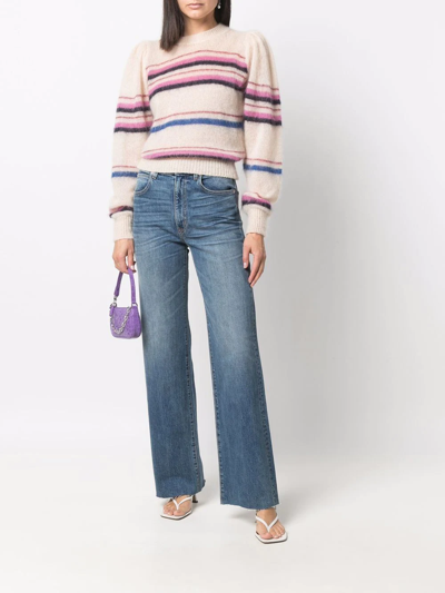 Slvrlake Mid-rise Flared Jeans In Blue