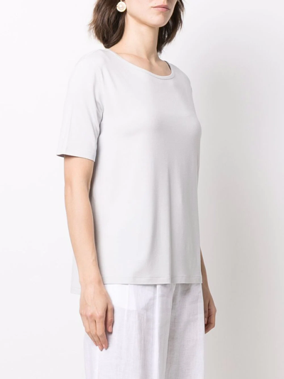Le Tricot Perugia Scoop Neck T-shirt In White