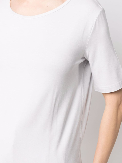 Le Tricot Perugia Scoop Neck T-shirt In White