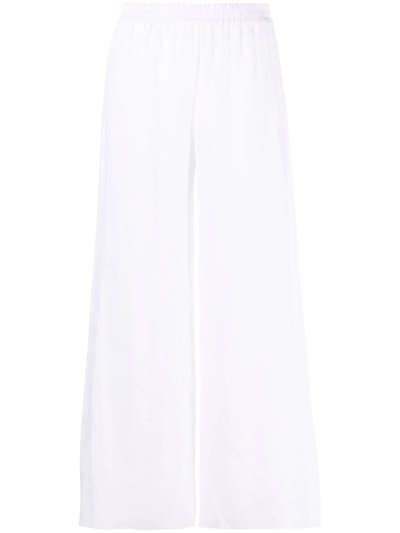 Fabiana Filippi Distressed Straight-leg Turn-up Wide Jeans In White