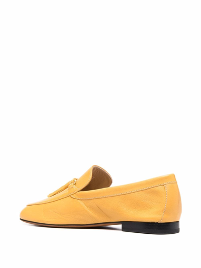 Shop Doucal's Tassel Slip-on Loafers In Yellow