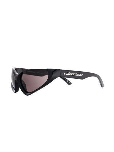 Balenciaga Xpander Cat-eye Frame Sunglasses In Black