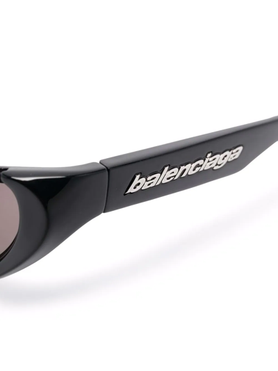 Shop Balenciaga Xpander Sunglasses In Black